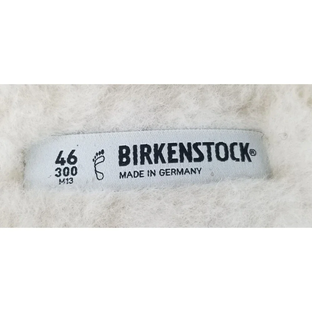 NWT Birkenstock Arizona Rivet Wool Felt Sandals Doubleface Gray Men's 13 EU 46